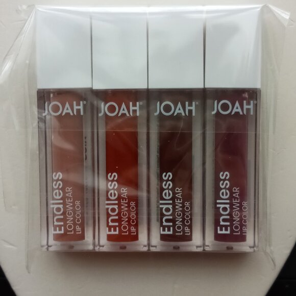 JOAH LONGWEAR LIP COLOR 4 Pack tasty, smoothing, dessert, chit chat NEW - Picture 2 of 7